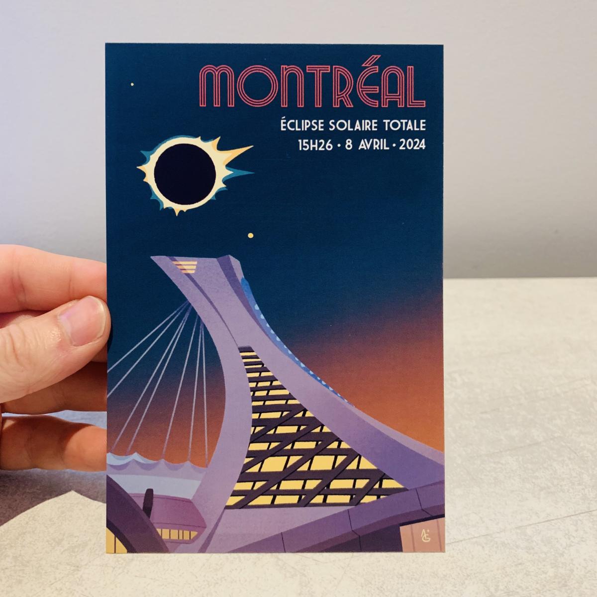 Montréal Eclipse Postcard