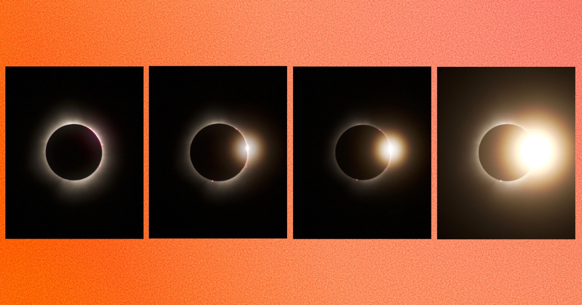 Solar Eclipse Diamond Ring