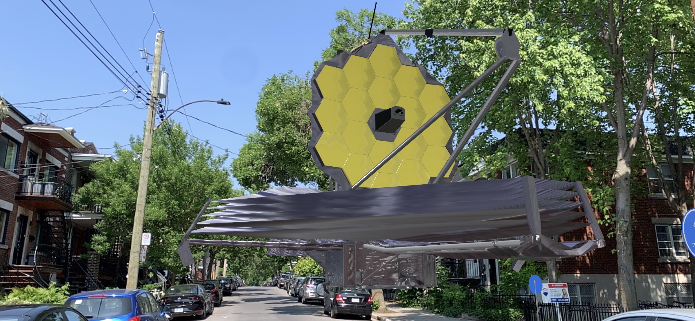 Augmented Reality Webb Telescope