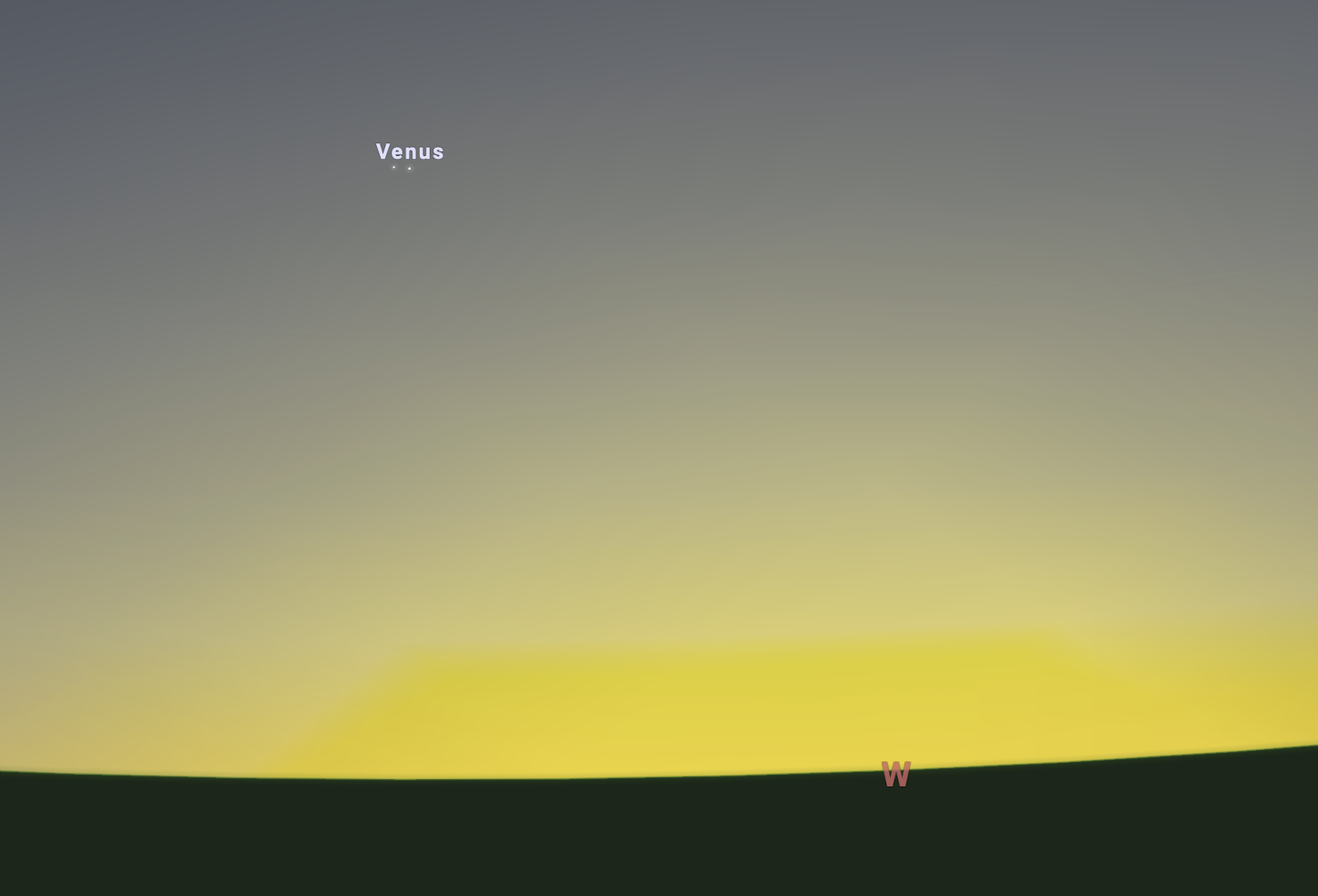 Jupiter and Venus on March 1st, 2023