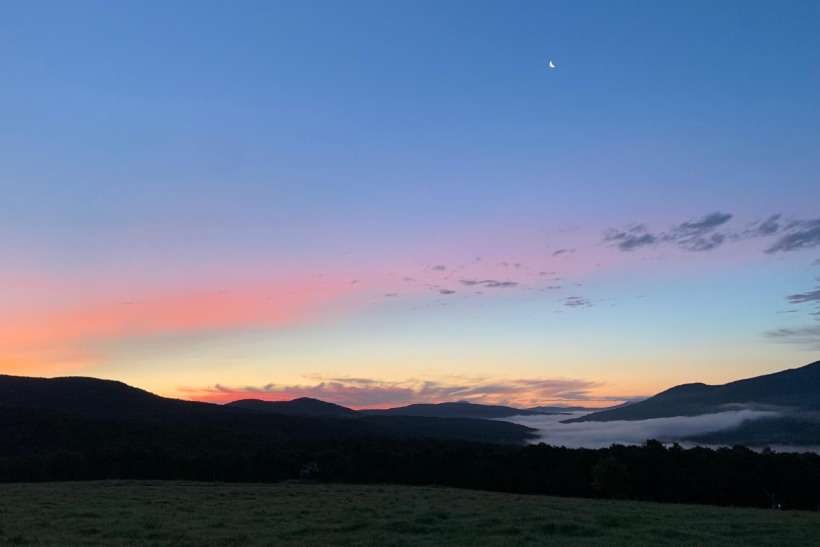 Crescent Moon at Sunrise