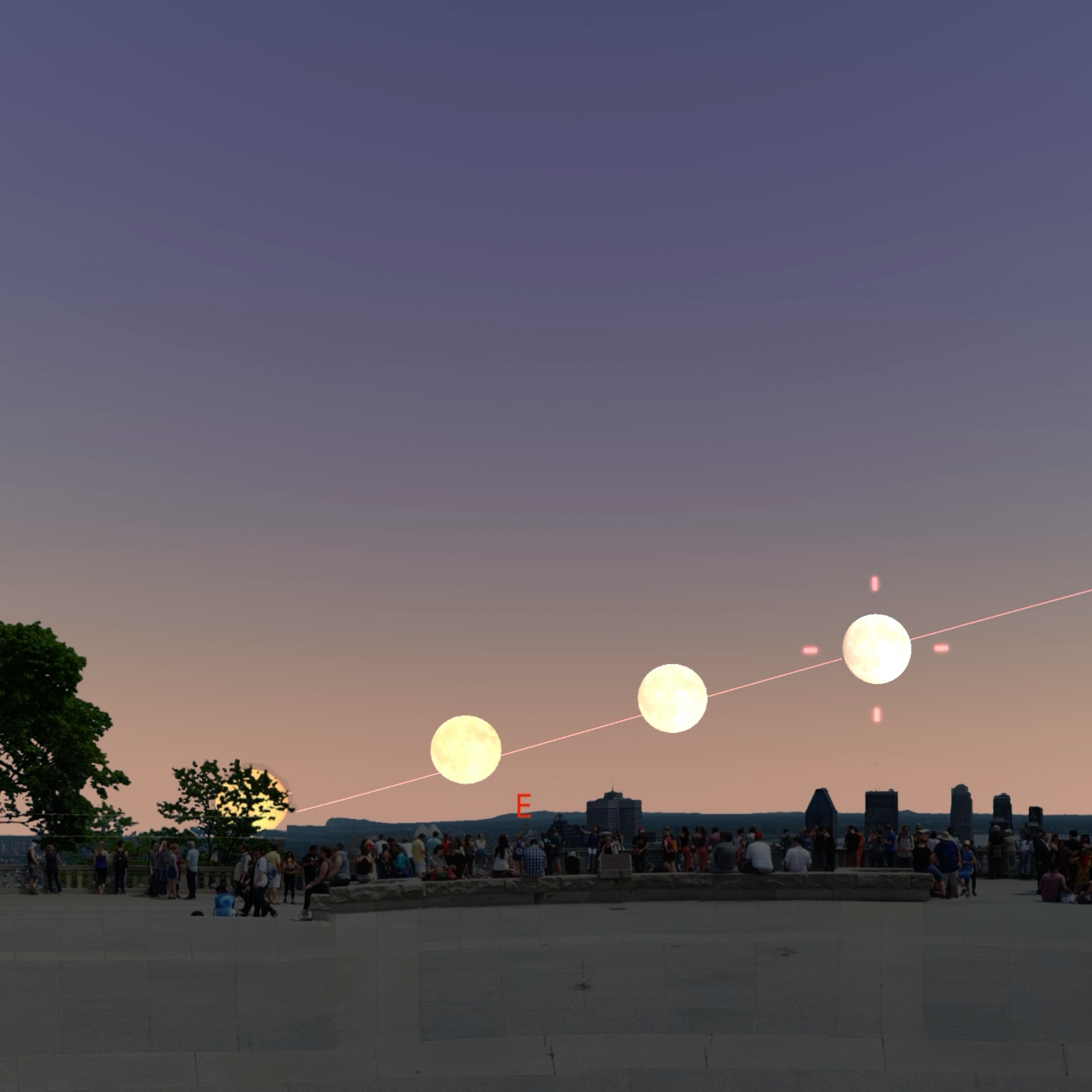 The Full Moon rising around the Autumn Equinox